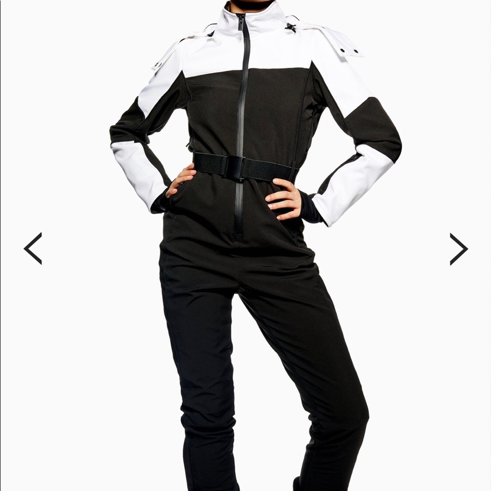 SOLD! Topshop Sno monochrome skisuit snowsuit